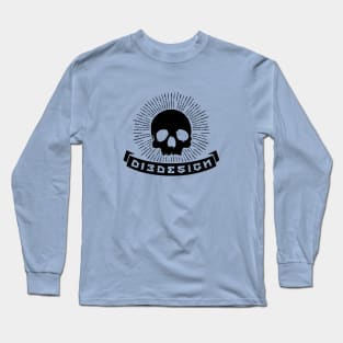 D13 Skull - Black Long Sleeve T-Shirt